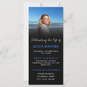 Viering van het Leven Uitnodiging met Foto (Voorkant)