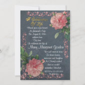 Viering van het leven Uitnodiging  rozen (Voorkant)