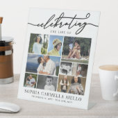 Viering van het leven van 9 Fotocollage Reclamebord Met Voetstuk (Insitu)