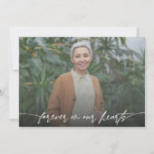 Viering van het leven van fotocollage begrafenis kaart (Achterkant)