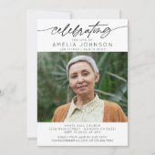 Viering van het leven van twee foto Memorial begra Kaart (Voorkant)