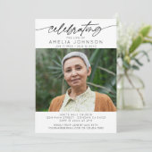 Viering van het leven van twee foto Memorial begra Kaart (Staand voorkant)