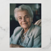 Viering van het levensmoderne Abstracte begrafenis Folie Uitnodiging (Achterkant)