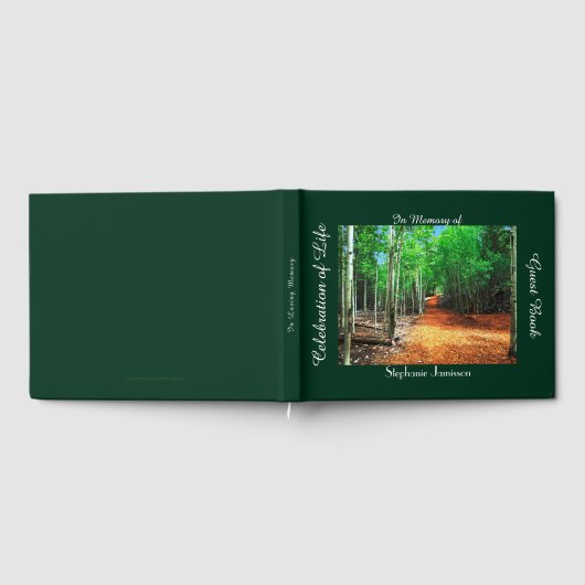 Viering van het levenspad door Aspens, naam, bomen Gastenboek (Volledig)