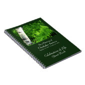 Viering van het Life Guest Book, Aspen and Ferns Notitieboek (Rechterzijde)