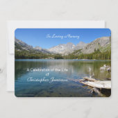 Viering van het Life Invitation, Lake Reflection Kaart (Voorkant)