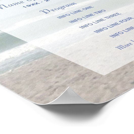 Viering van het Life Programme Beach en foto Poster (Hoek)