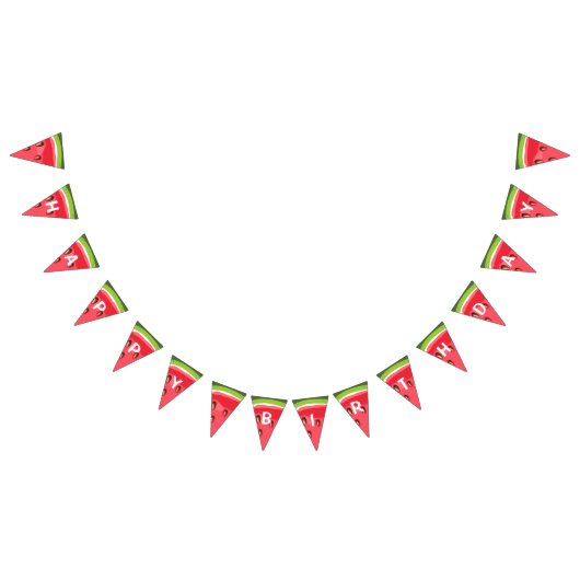 Viering van het watermeloen-feest vlaggetjes (Alle)