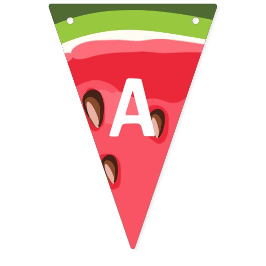 Viering van het watermeloen-feest vlaggetjes (Derde vlag)