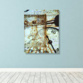 Viering van Leonardo da Vinci Canvas Afdruk (Insitu (Houten vloer))