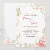 Viering van liefde uitnodiging (Voorkant / Achterkant)