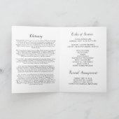 Viering van Life Begrafenisprogramma Programma (Binnen)