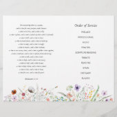 Viering van Life Foto Begrafenisprogramma Flyer (Achterkant)