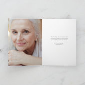 Viering van Life Greenery Floral Funeral Folded (Binnen)