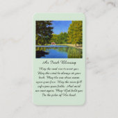 Viering van Life Irish Blessing Prayer Kaart Visitekaartje (Voorkant)