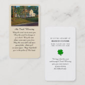 Viering van Life Irish Blessing Prayer Kaart Visitekaartje (Voorkant / Achterkant)