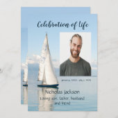 Viering van Life Service met Zeilen per boot Kaart (Voorkant / Achterkant)