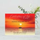 Viering van Life Vist Sunset Sunrise Lake Kaart (Staand voorkant)