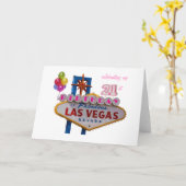 viering van mijn 21ste verjaardag in Las Vegas bal Kaart (Gele Bloem)