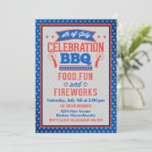 Viering van Onafhankelijkheidsdag BBQ-feest Kaart (Staand voorkant)