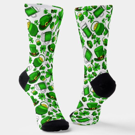 Viering van St. Patrick's Dag Sokken (Gebogen)