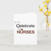Viering van T-shirts voor verpleegkundigen en cade Kaart (Gele Bloem)