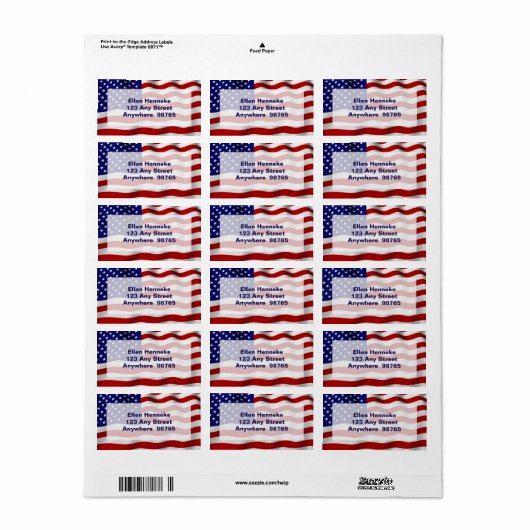 Viering van VE-dag Etiket (Full Sheet)