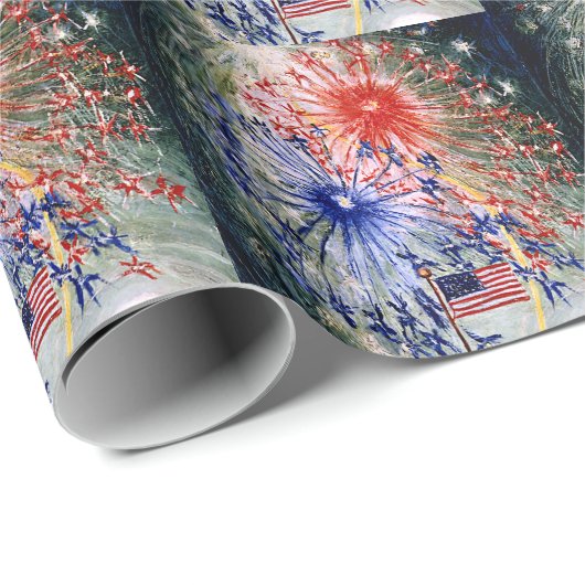 Viering van Vier Juli Cadeaupapier (Rol Hoek)