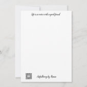 Viering van vrouwen Flat Notecard Bedankkaart (Achterkant)