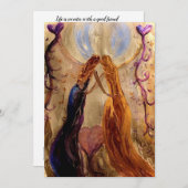 Viering van vrouwen Flat Notecard Bedankkaart (Voorkant / Achterkant)