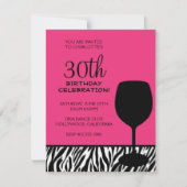 viering van zebra print kaart (Voorkant)