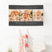 Viering van zijn moderne, eenvoudige drie foto's spandoek (Insitu)