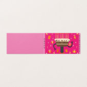 Viering verjaardag muffin - Roze Kaart (Buitenkant ongevouwen)