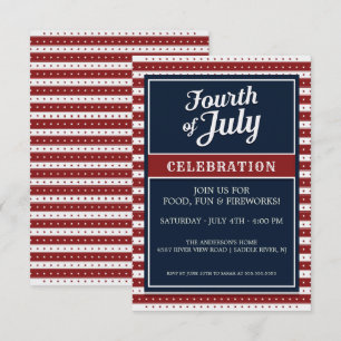 Vieringen van de vierde juli ster kaart