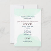 Vierjarig meisje draak kaart (Achterkant)