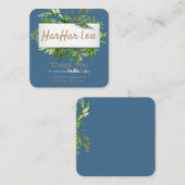 Vierkant, 2,5 x 2,5-inch Visitekaartje (Voorkant / Achterkant)