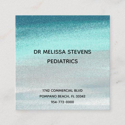 Vierkant, 2,5 x 2,5-inch Visitekaartje (Voorkant)