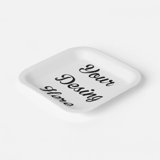 Vierkant aangepaste Borden voor Vrijgezellenfeest Papieren Bordje (Gebogen)