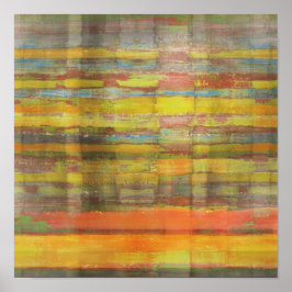 Vierkant Abstract Art Poster afdrukken