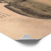  vierkant afdrukken - Zee levensillustratie Poster (Hoek)