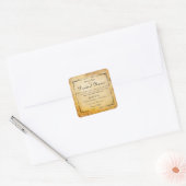 Vierkant Apotheek Stijl Labels (Envelop)
