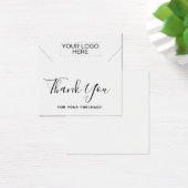 Vierkant - Bedankt voor je Ketting Vierkante Visitekaartjes (Bureau)