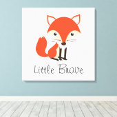 Vierkant Canvas - Little Brave Afdruk (Insitu (Houten vloer))