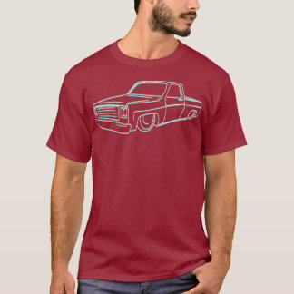 vierkant carrosseriewagen voor klassieke verzamel t-shirt