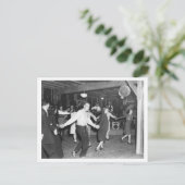  vierkant dans foto 1944 briefkaart (Staand voorkant)