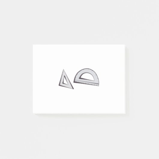 Vierkant en gradenboog post-it® notes (Voorkant)