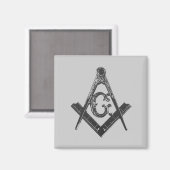  vierkant en kompas magneet (Voorkant / Achterkant)