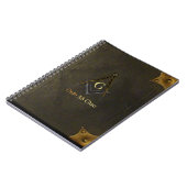 Vierkant en kompas met alles in het oog notitieboek (Linkerzijde)