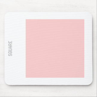 Vierkant - Faded Roze en wit Muismat