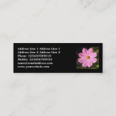 Vierkant foto - Roze Cosmos Mini Visitekaartje (Achterkant)